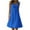 Navy Blue, variant on FAFWYP Women's Summer Casual Plus Size Dress Sleeveless Round Neck Mini Sundress Solid Color Loose Fit Short Flowy Pleated Beach Boho dress