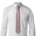 thumbnail image 2 of Naloa Watermelon Print Solid Color Tie Formal Necktie for Men，Suitable for business, daily life, work, 2 of 5