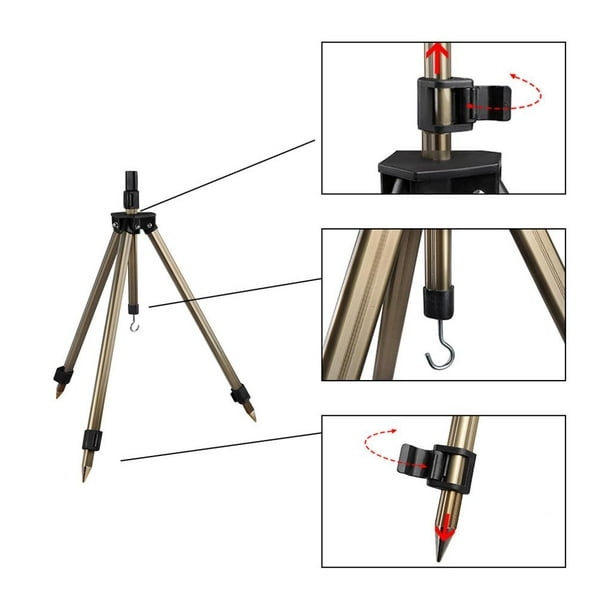 Fishing Rod Holder Support Outdoor Tripod for Fishing Poles Shore Pier Pole  