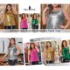 thumbnail image 3 of Agnes Orinda Blusas de Talla Grande para Mujeres, Sin Mangas, Cuello Redondo, Ropa de Fiesta y Club, Top Metálico Holográfico Brillante 3X Rosa Fucsia, 3 of 8