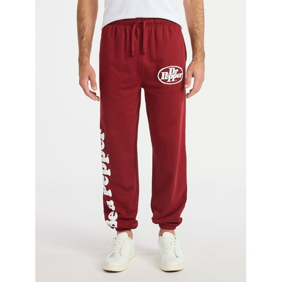Dr. Pepper Men's and Big Men's Graphic Jogger Pants, Sizes XS-3XL