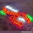 thumbnail image 4 of Glowneon It's the Most Wonderful Time Of The Year Neon Sign, Happy New Year LED Sign, 4 of 5