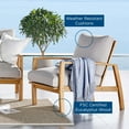 thumbnail image 7 of Orlean Outdoor Patio Eucalyptus Wood Lounge Armchair, 7 of 7