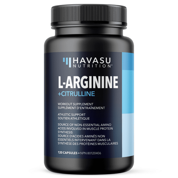 L Arginine L Citrulline Nutritional Supplements | Stamina Endurance Performance for Workouts | No Nitric Oxide Booster | 120 Ct by Havasu