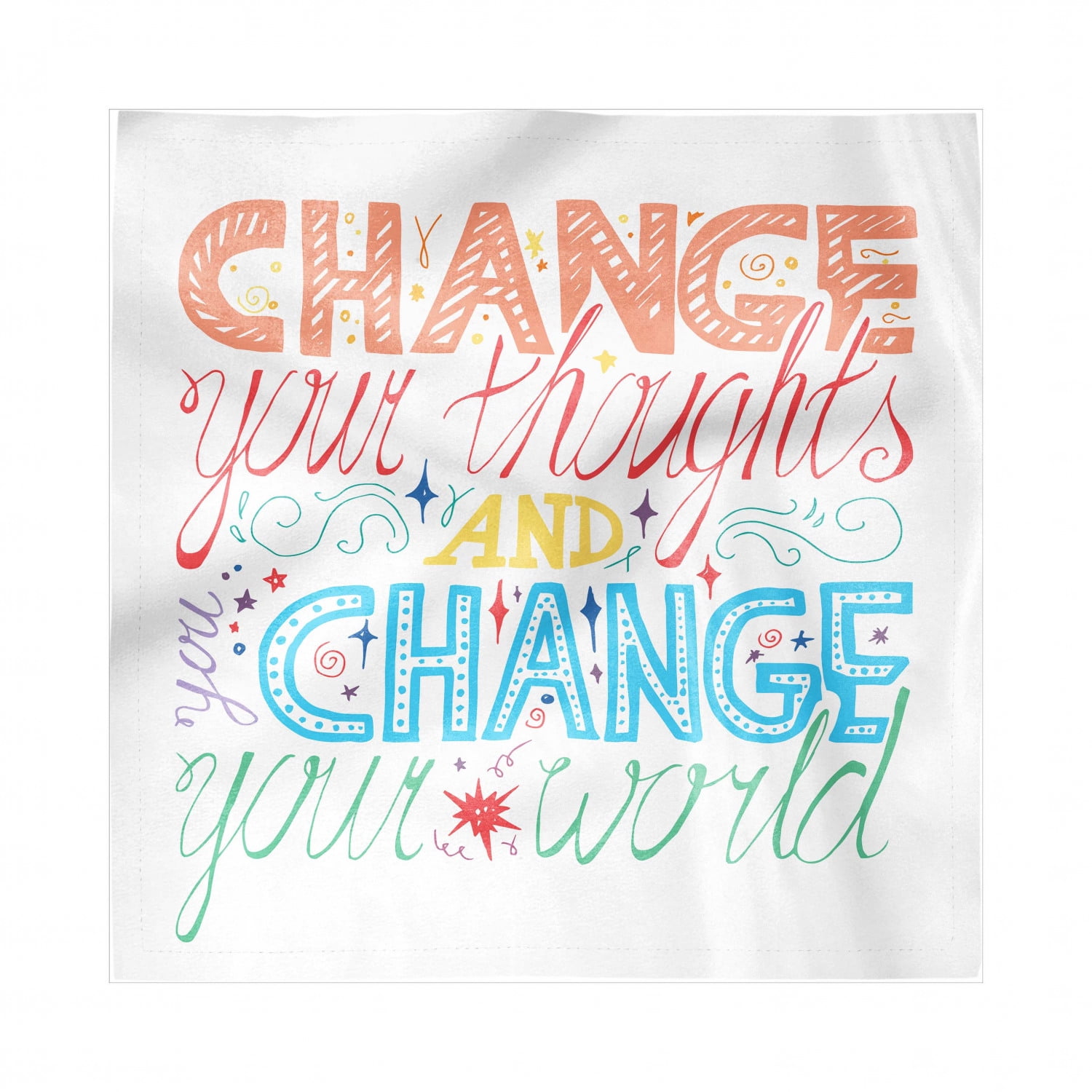 Saying Napkins Set of 4, Encouraging Inspirational Words Resilience