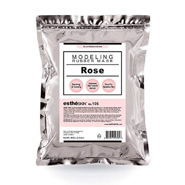 estheSKIN No.106 Rose Peel Off Type Modelado Máscara de goma en polvo para tratamiento de cuidado de la piel facial 35 oz