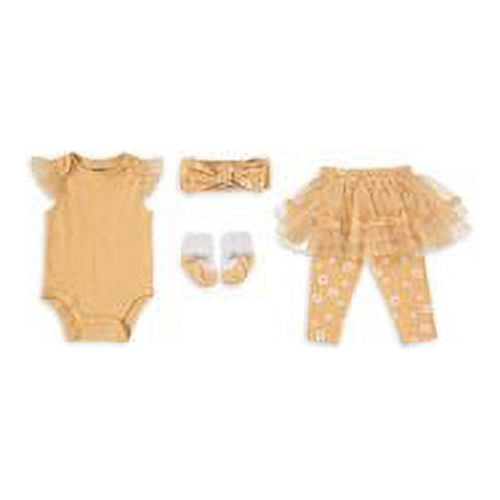 Chick Pea Baby Girl & Toddler Girl 4 PC Tutu Legging Set, Sizes 2T-4T