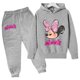 thumbnail image 4 of Conjunto de ropa de Minnie Mouse para niñas pequeñas con traje de otoño e invierno Conjunto de sudaderas con capucha de Mickey Mouse para niños pequeños Ropa para niños pequeños, 4 of 4