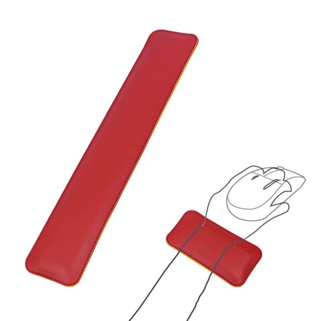 Uehgn 1 Set Mouse Wrist Rest Ergonomic Super Soft Double Sided Faux