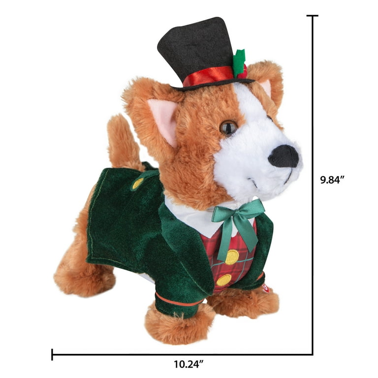 Gemmy 9.84-in Musical Animatronic Dog Battery-operated Batteries Included  Christmas Decor in the Christmas Decor department at