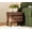Brown, variant on WAMPAT Modern End Table With 2 Drawers - Compact Sofa Side Table & Nightstand For Living Room & Bedroom