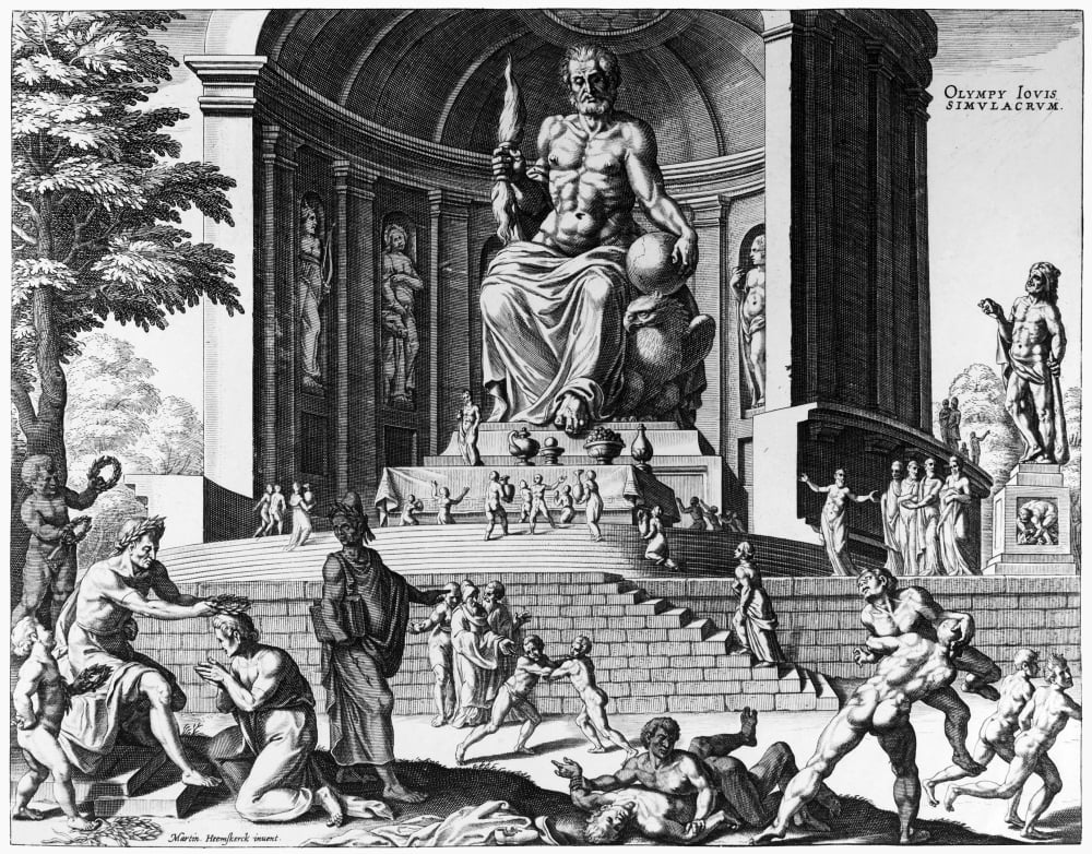 Olympia Statue Of Zeus Nthe Colossal Statue Of Zeus At ...