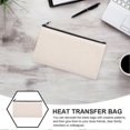 thumbnail image 3 of 10pcs DIY Craft Bag Canvas Pencil Cases Sublimation Blank Makeup Bags Heat Transfer Bag, 3 of 3