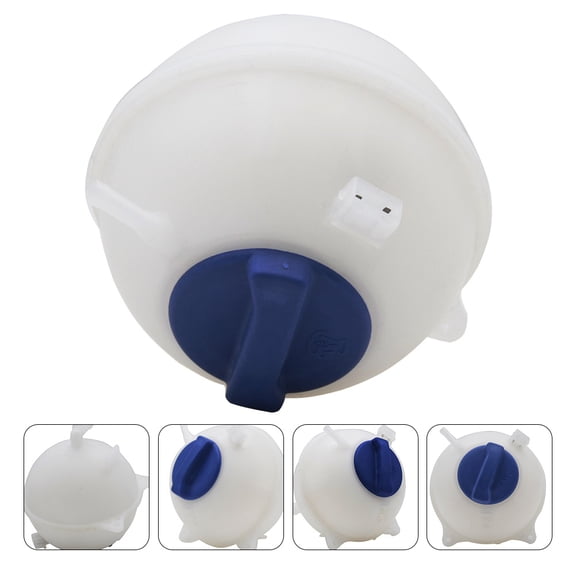 Supvox Durable White Radiator Expansion Tank for Car Engine Coolant Overflow Reservoir