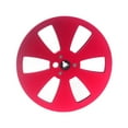 thumbnail image 2 of Carrete de cinta vacío de 1/4 7 pulgadas para cinta de carrete a carrete, compacto, universal, 6 agujeros, aleación de aluminio Rojo, 2 of 10