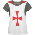 thumbnail image 1 of T-shirt pour Femmes à Imprimé Intégral de Costume d'Armure de Templier de Chevaliers d'Halloween, 1 of 2