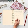 thumbnail image 4 of FORMRS 1-Subject Spiral Notebook 8" x 5" College Ruled 60 Refillable Sheet A5 Hard Cover, 2 Pack, Pink Gingerbread Houses, 4 of 7