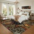 thumbnail image 4 of Garvee 9x12 Jungle Animal Print Area Rugs Living Room Rug, Washable Rug Forest Botanical Bedroom Carpet with Non Slip Backing for Dining Room, Coffee, 4 of 8