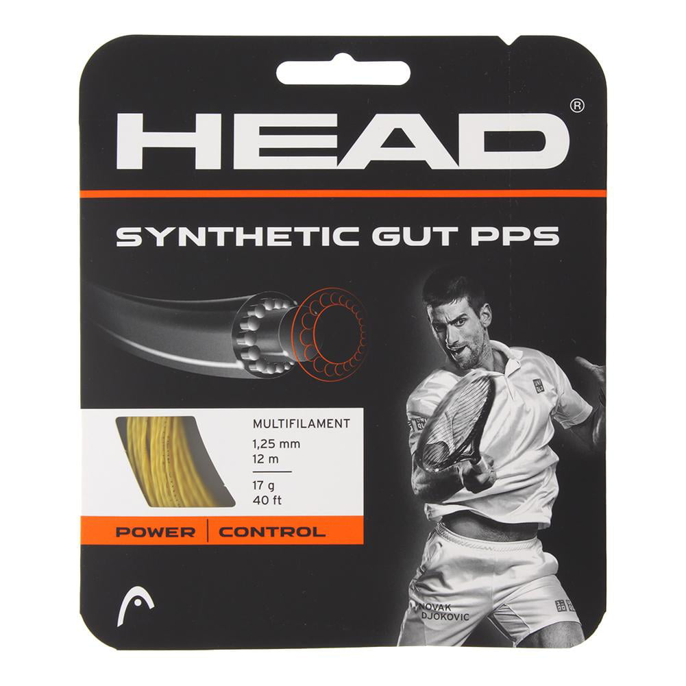 HEAD Synthetic Gut PPS Set Racquet String-Multi-Colour/White Size 17 