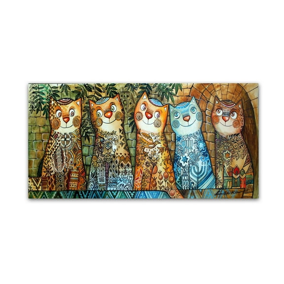 Oxana Ziaka 'Cats Of Israel' Canvas Art
