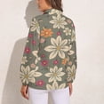 thumbnail image 2 of Floral Blouse Female Long Sleeve Casual Shirts Oversized Clothing, 2 of 6