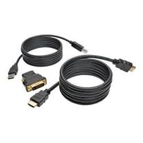 Tripp Lite 6 ft. HDMI/DVI/USB KVM Cable Kit, USB A/B Keyboard Video Mouse (P782-006-DH)