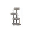 thumbnail image 7 of Maykoosh Artisanal Abode Modern Marvel Multi Level Tree, Floor Mountable, Carpet Material for All Cat Breeds, Climbing Pets - 26"L x 24"W x 46"H-Color:Speckeled, 7 of 7