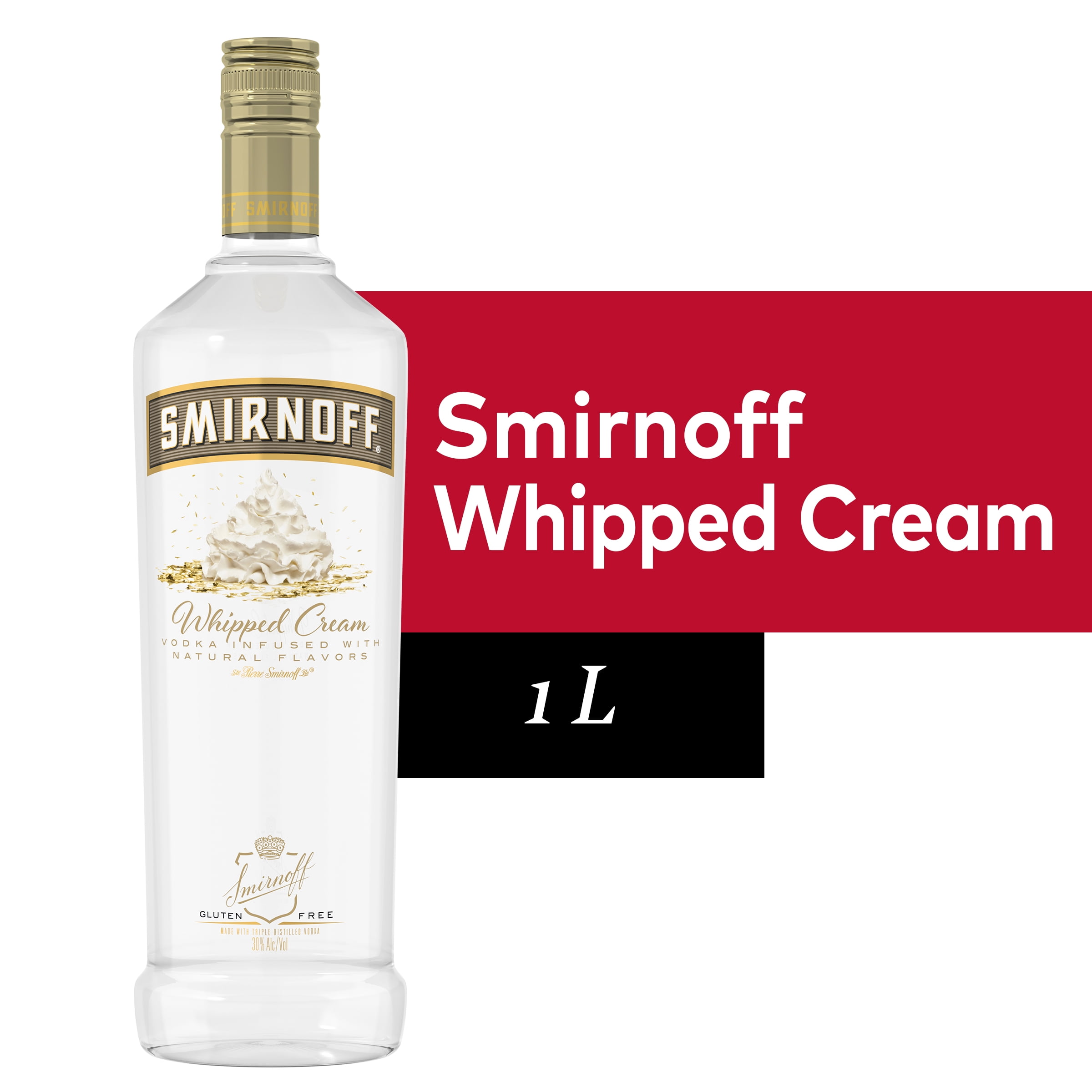 Smirnoff Whipped Cream 60 Proof (Vodka Infused With Natural Flavors