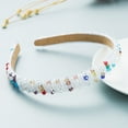 thumbnail image 1 of Diadema con cuentas tejidas a mano para el cabello Homing Hair Hoop, estilo barroco, esponja, accesorios simples para el cabello facial para mujer, 1 of 6