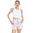 thumbnail image 1 of Short de lino con botones Roman Fashion /Juvenil, 955 (Palo de rosa) rosa G, 1 of 5