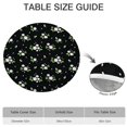 thumbnail image 6 of Pioneer Flower Floral Print Pattern Round Fitted Tablecloth with Elastic Edge,Dining Table Cover Waterproof,Outdoor Round Tablecloth for Camping,Dining,Indoor and Outdoor, 6 of 7