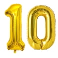 thumbnail image 5 of 40 inch Large Gold Number Balloons 10 20 30 40 50 60 70 80 90 years adult Birthday Anniversary Decoration Supplies Gold Balloon (Number-70,40INCH), 5 of 7