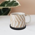 thumbnail image 3 of PTOOTP Chauffe-tasses pour Bureau Noir en Caoutchouc pour Boissons, Design Simple 1Ensemble, 3 of 7