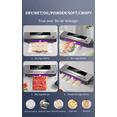 thumbnail image 6 of Upromax, Vacuum Sealer Machine, Built-In Cutter, Seal Vac Dry & Wet Food Modes, Ext-vac, Low Noise, Up16-Inch bags 10 Bags Included - Seal A Meal Vacuum Sealer Machine For Food Storage, 6 of 11