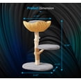 thumbnail image 6 of TABU 35"H Wooden Cat Tree,Cat Scratching Post with Spacious Cat Condo,Cat Tower for Small&Medium Cats,Indoor,Gray, 6 of 7