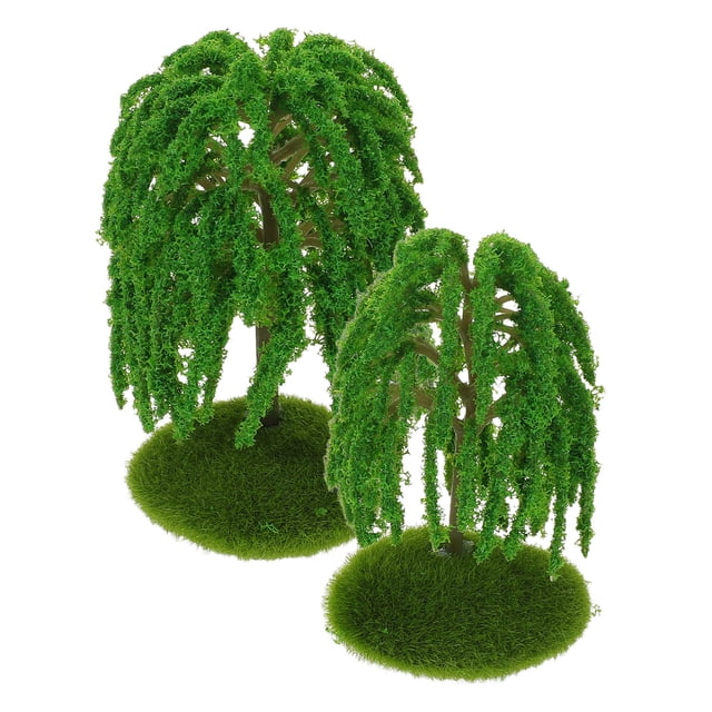 unbranded 6Ud Árboles De Plástico Miniaturas Para Escena De Con Preciso Y Duradero