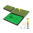 thumbnail image 7 of 2 in 1 Turf Grass Mat， Portable Foldable Hitting Mat，Practice Chipping Mat and Impact Surface Golf Swing Mat with Heavy Rubber Base for Chipping Putting Practice Training Indoor Outdoor, 7 of 7