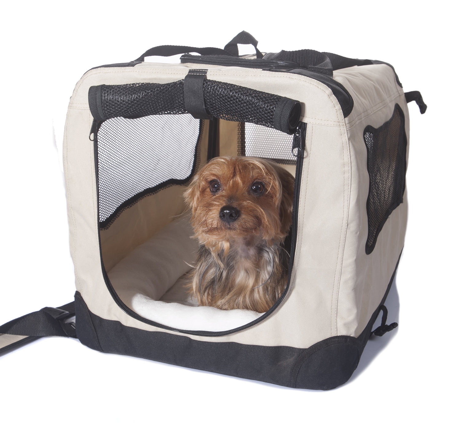 Photo 1 of 2PET Foldable Dog Crate - Soft, Easy to Fold Carry Dog Crate for Indoor Outdoor Use - Comfy Dog Home Dog Travel Crate - Strong Steel Frame, Washable Fabric Cover, Frontal Zipper - Choose yours.