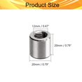 thumbnail image 2 of HUGFEGWE M12x20x20mm 10PCS Round Connector Nuts Rod Coupling Nut Threaded Sleeve Rod for Continuous Threaded Rod CJB91-25824, 2 of 7