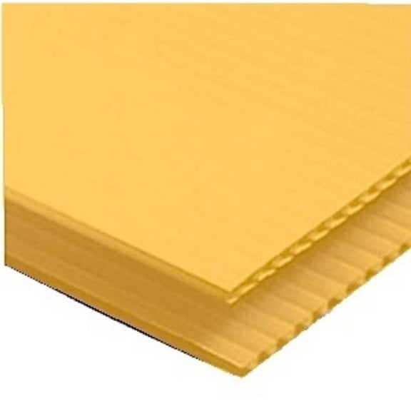YELLOW Corrugated Plastic 12" x 18" 4mm Coroplast yard signs blank PACK OF 10 NEW
