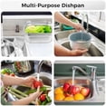thumbnail image 5 of 2-in-1 Washing Up Bowl Set, Stainless Steel Dish Tub with Colander, Fruit Vegetable Washing Basin, Multi-purpose Bowl Kit for Washing and Draining Rice, Pasta, Food Strainer Mixing Bowl, 5 of 6