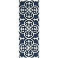 thumbnail image 5 of SAFAVIEH Chatham Amery Geometric Wool Area Rug, Dark Blue/Ivory, 5' x 5' Round, 5 of 10