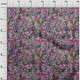 thumbnail image 3 of oneOone Polyester Spandex Black Fabric Asian Ditsy Flower Sewing Material Print Fabric By The Yard 56 Inch Wide, 3 of 4