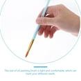 thumbnail image 6 of OUNONA  6 Pcs Nylon Bristle Paintbrush Craft Kits for Kids Fine Detail Child Sky-blue, 6 of 8