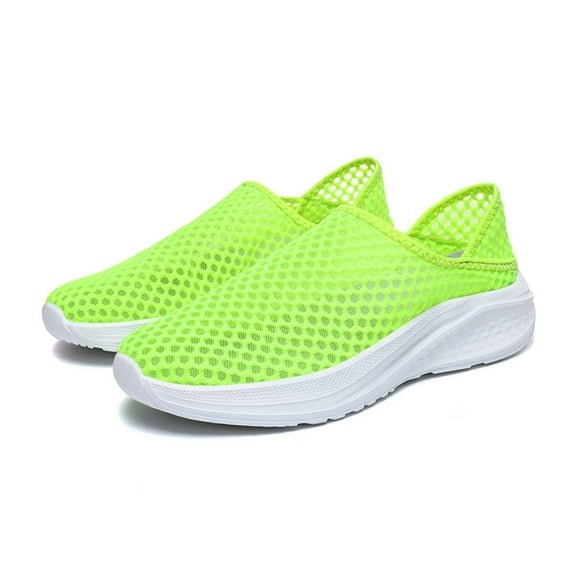 Mens Shoes,Breathable Knit On Sneakers for Walking Running Yoga Gym Casual Comfortable Lightweight Flexible Durable Footwear,Shoes for Men,Green,7