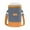 Orange, variant on Cloth Bento Bag, Insulated Lunch Box, Cylindrical Meal Bag for Students and Office Workers, Outdoor Food Container with Thick Aluminum Foil Insulation and Comfortable Handles