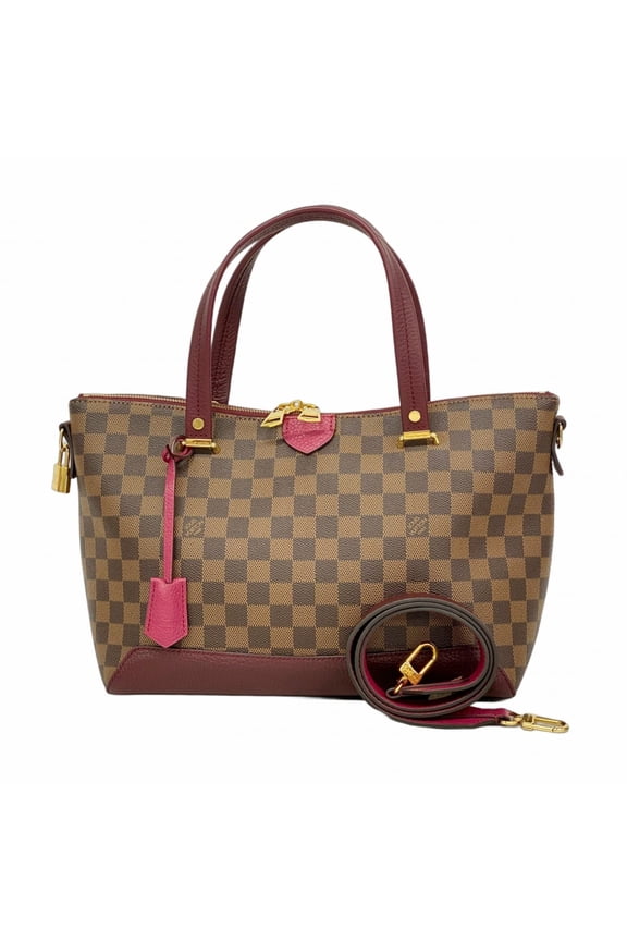 Pre-Owned Louis Vuitton Damier Hyde Park Handbag N41015 Ebene Fuchsia 2-way bag for women