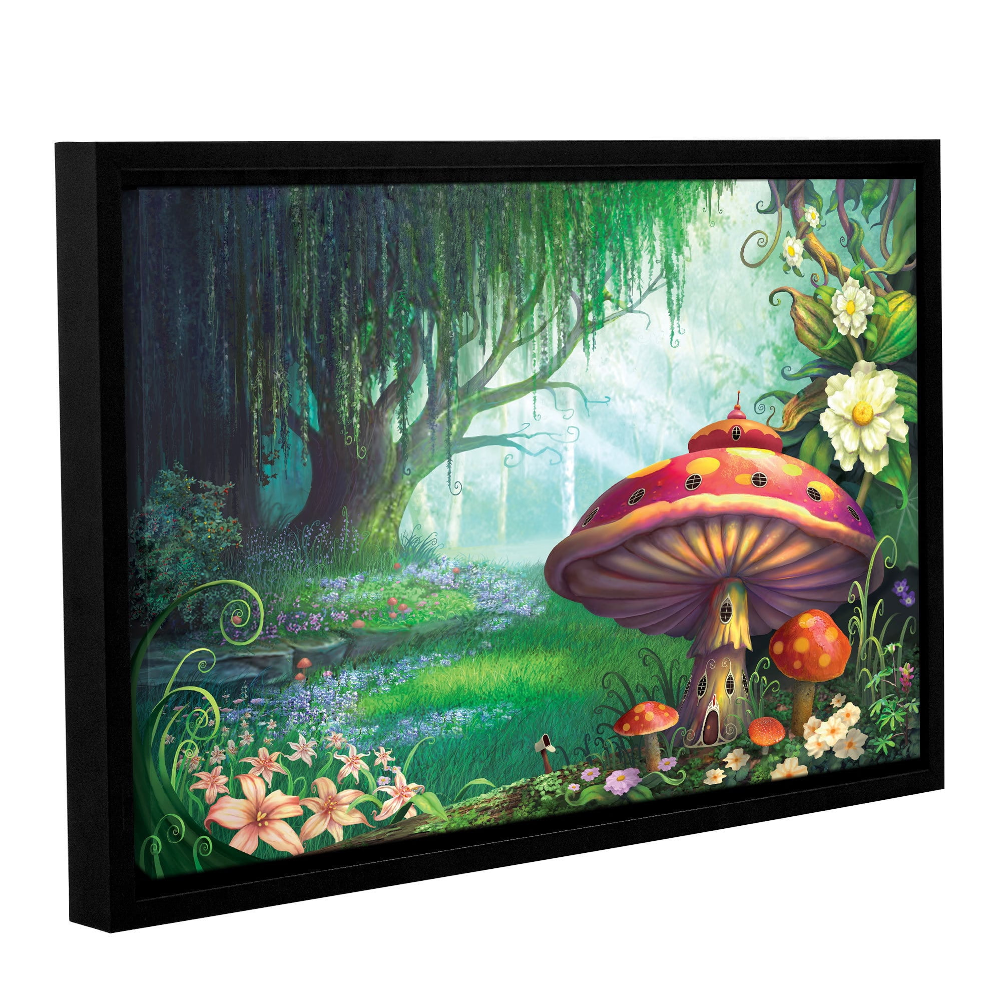 ArtWall Philip Straub "Enchanted Forest" Gallery-wrapped Floater-framed Canvas