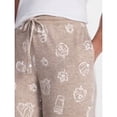 thumbnail image 4 of Women's Halloween Fall Hacci Knit Sleep Pants, Mid Rise Lounge Pants with Drawstring Elastic Waist and Pockets, Soft Casual Pajama Trousers with Seasonal Print, Sizes XS-3X, 4 of 6