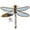 Dragonfly, variant on Dragonfly Mirror Wall Decor, Dragonfly Design Wall Mounted Sculptures, Retro Decorative Bug Insects Animals Beetle Mirrors, Creative Butterfly Home Decor for Living Room Bedroom